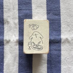 Catdoo Notebook Entry Rubber Stamp - Dinner Time