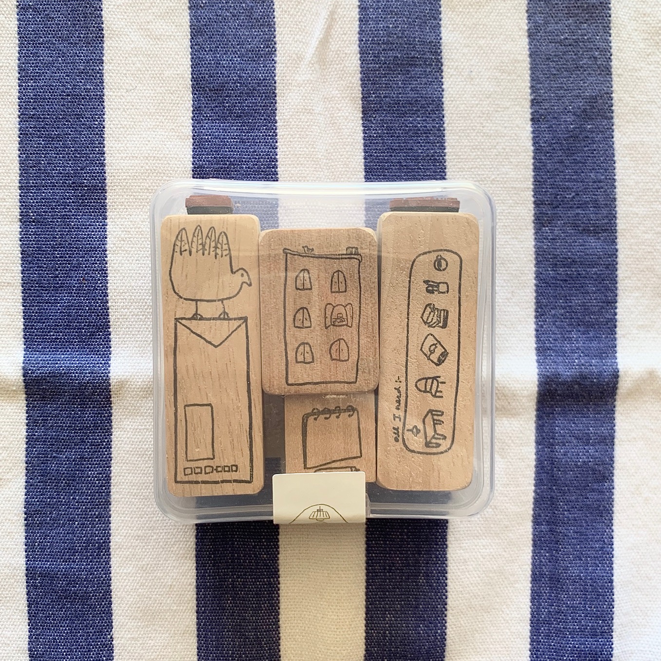 Catdoo Notebook Entry Rubber Stamps - Tegami Set