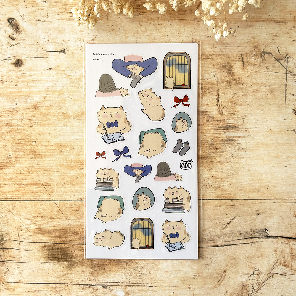 Catdoo Stickers - Let's Chill With Lico