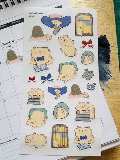 Catdoo Sticker Sheet - Let's Chill With Lico
