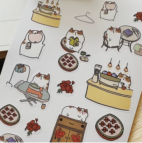 Catdoo Sticker Sheet - A Simple Day
