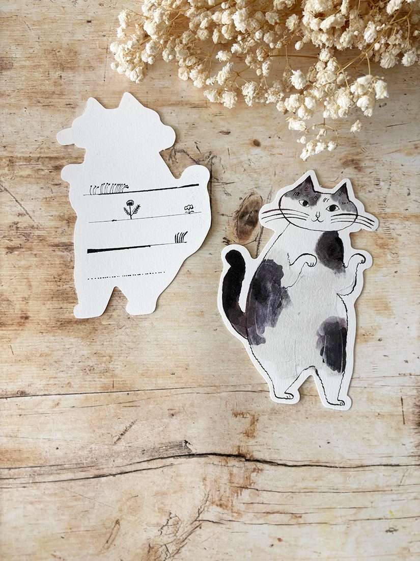 Toraneko Bon Bon x Classiky Die-cut Cards Cat D
