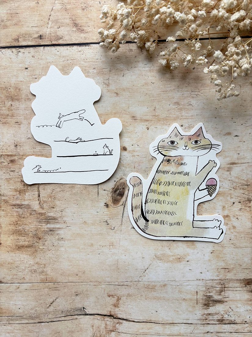 Toraneko Bon Bon x Classiky Die-cut Cards Cat B