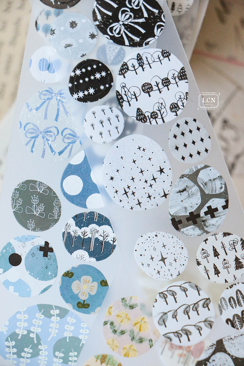 Lin Chia Ning Kiss-cut Tape - Cobblestone