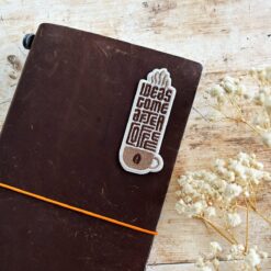 Miso Paper Coffee Embroidery Patches