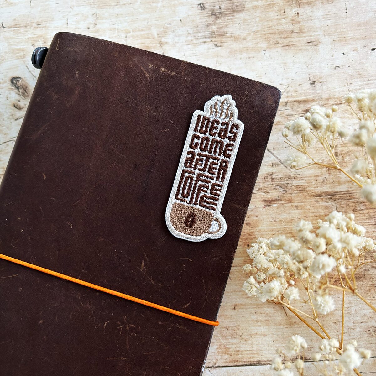 Miso Paper Coffee Embroidery Patches