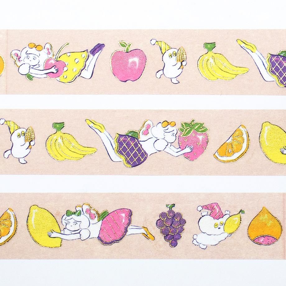 Cozyca Foil-Stamped Washi Tape – Carrying the Fruit — gallery