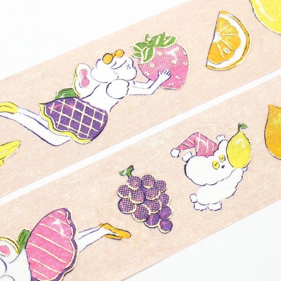 Cozyca Foil-Stamped Washi Tape – Carrying the Fruit — gallery