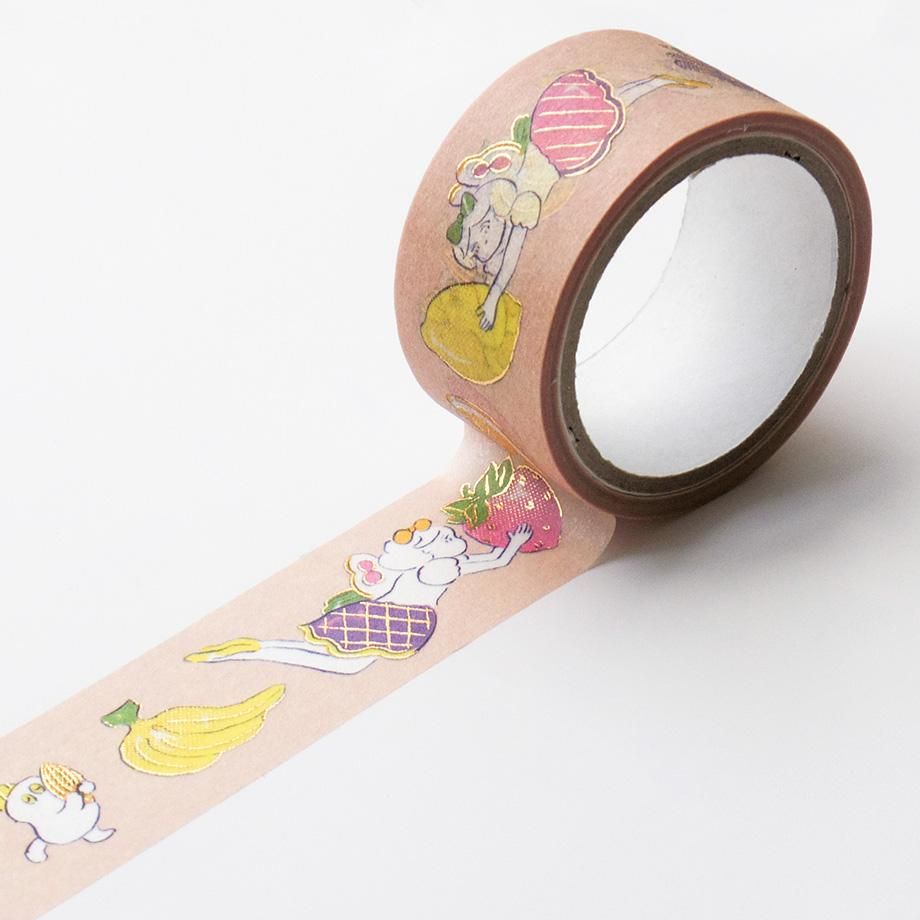 Cozyca Foil-Stamped Washi Tape – Carrying the Fruit — gallery
