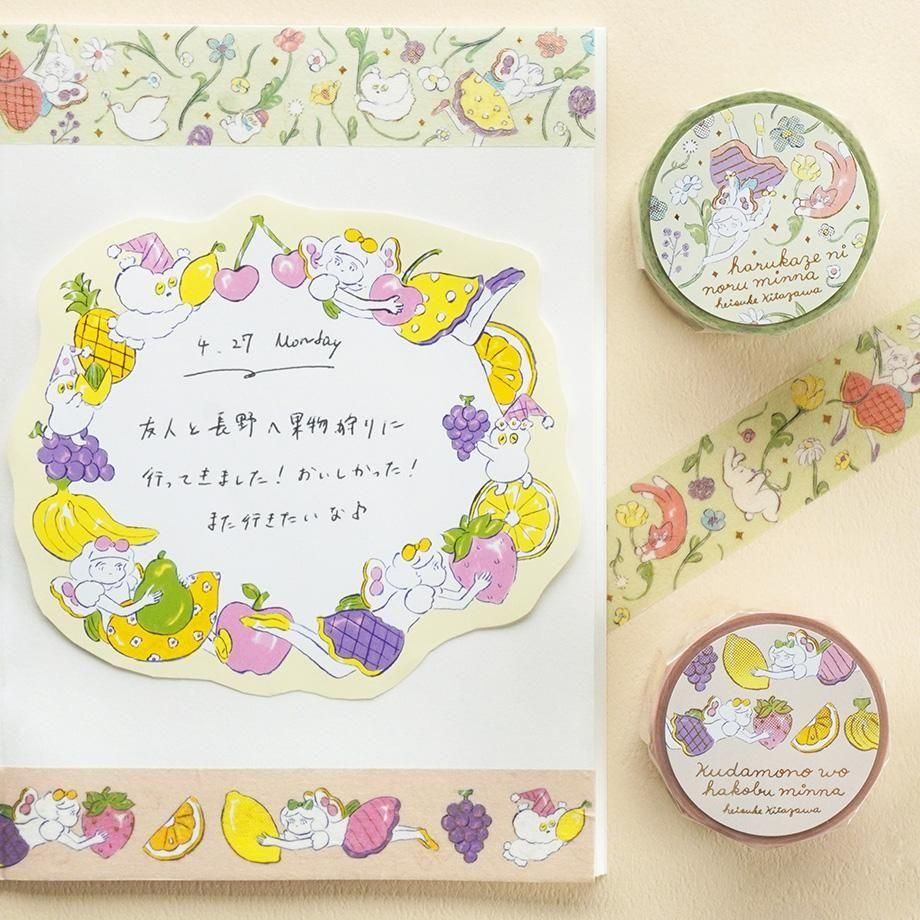 Cozyca Foil-Stamped Washi Tape – Carrying the Fruit — gallery