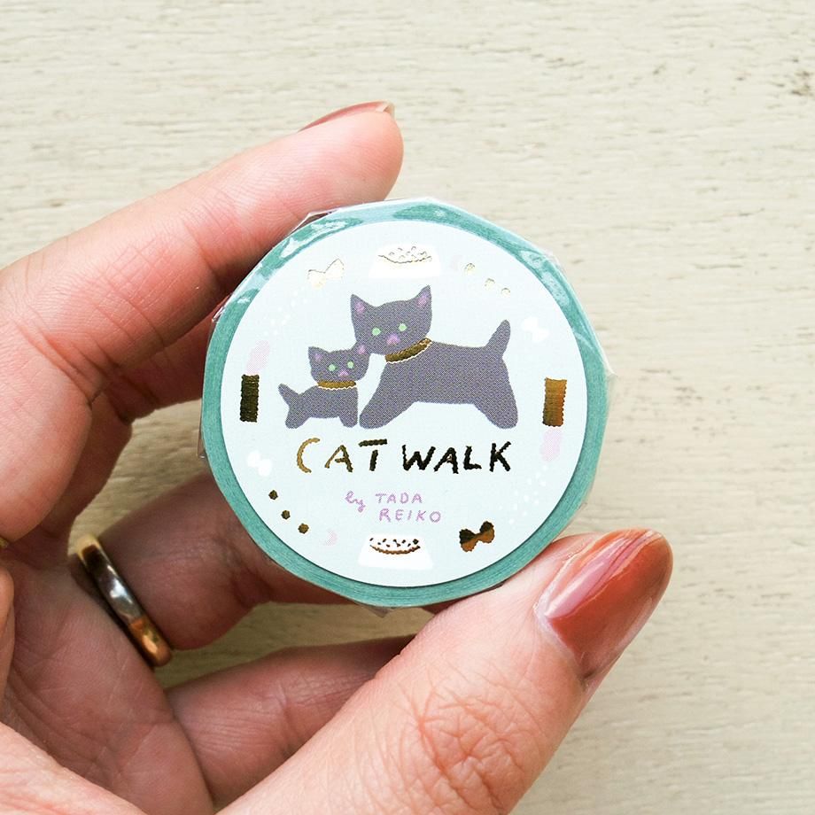 Cozyca Foil-Stamped Washi Tape – Cat Walk — gallery