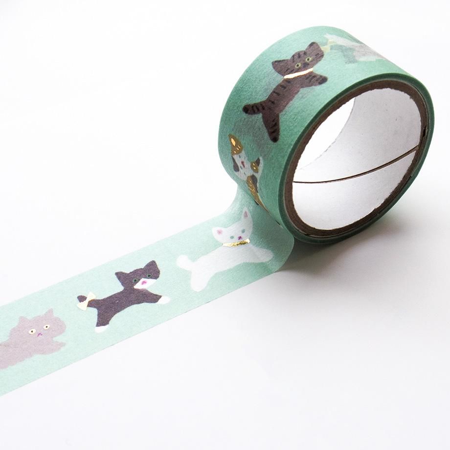 Cozyca Foil-Stamped Washi Tape – Cat Walk — gallery