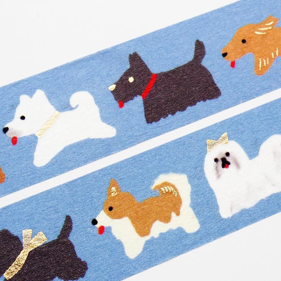 Cozyca Foil-Stamped Washi Tape – Doggie Parade — gallery