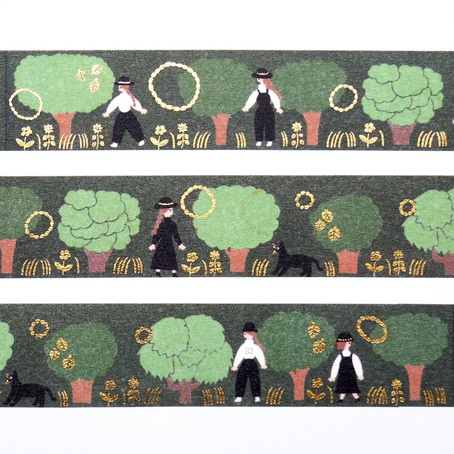 Cozyca Foil-Stamped Washi Tape – Green — gallery