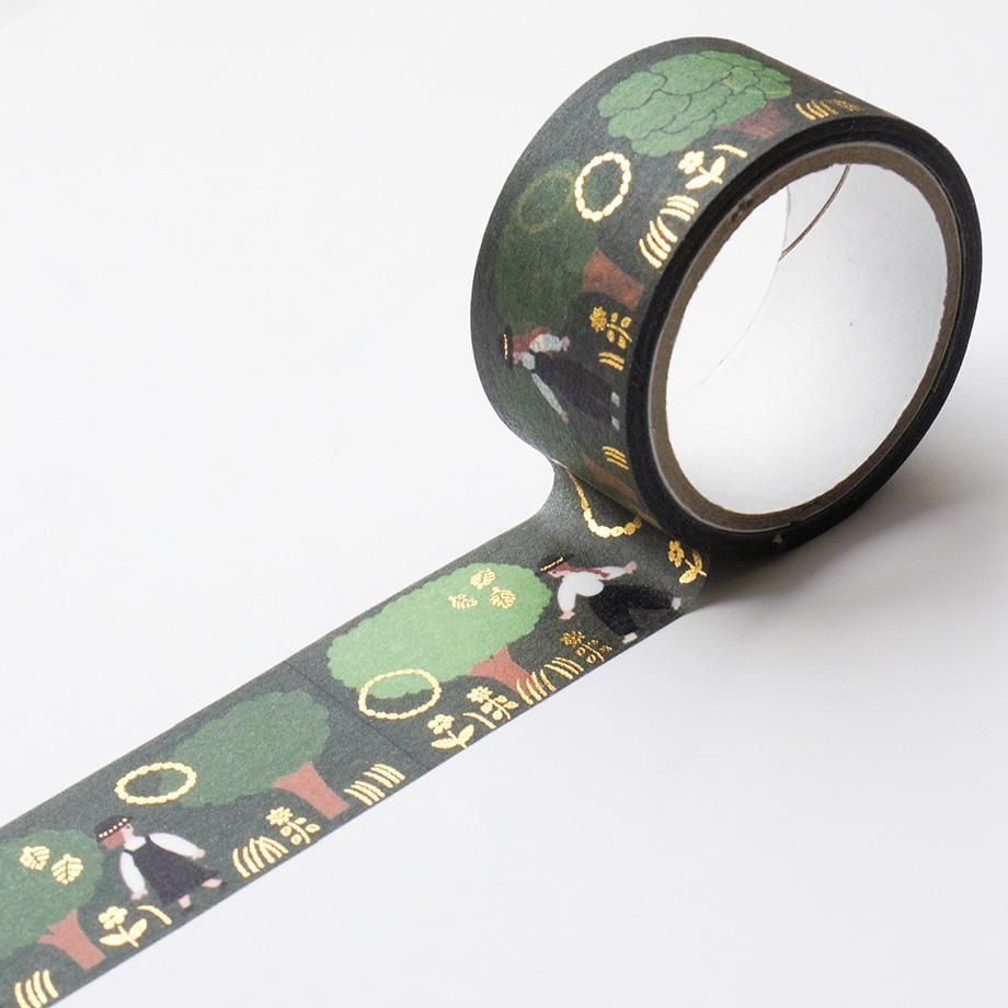 Cozyca Foil-Stamped Washi Tape – Green — gallery