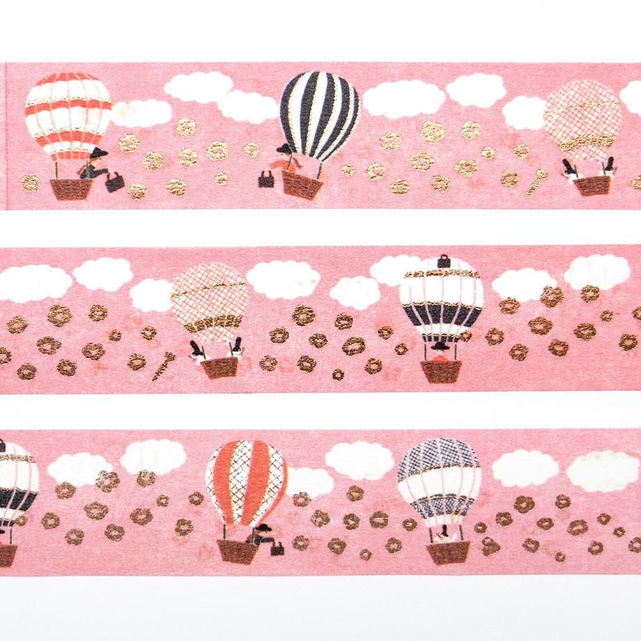 Cozyca Foil-Stamped Washi Tape – Hot Air Balloon Journey — gallery