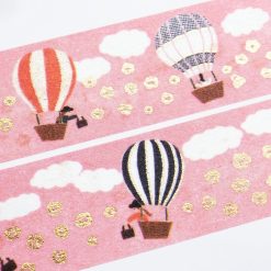 Cozyca Foil-Stamped Washi Tape – Hot Air Balloon Journey — gallery