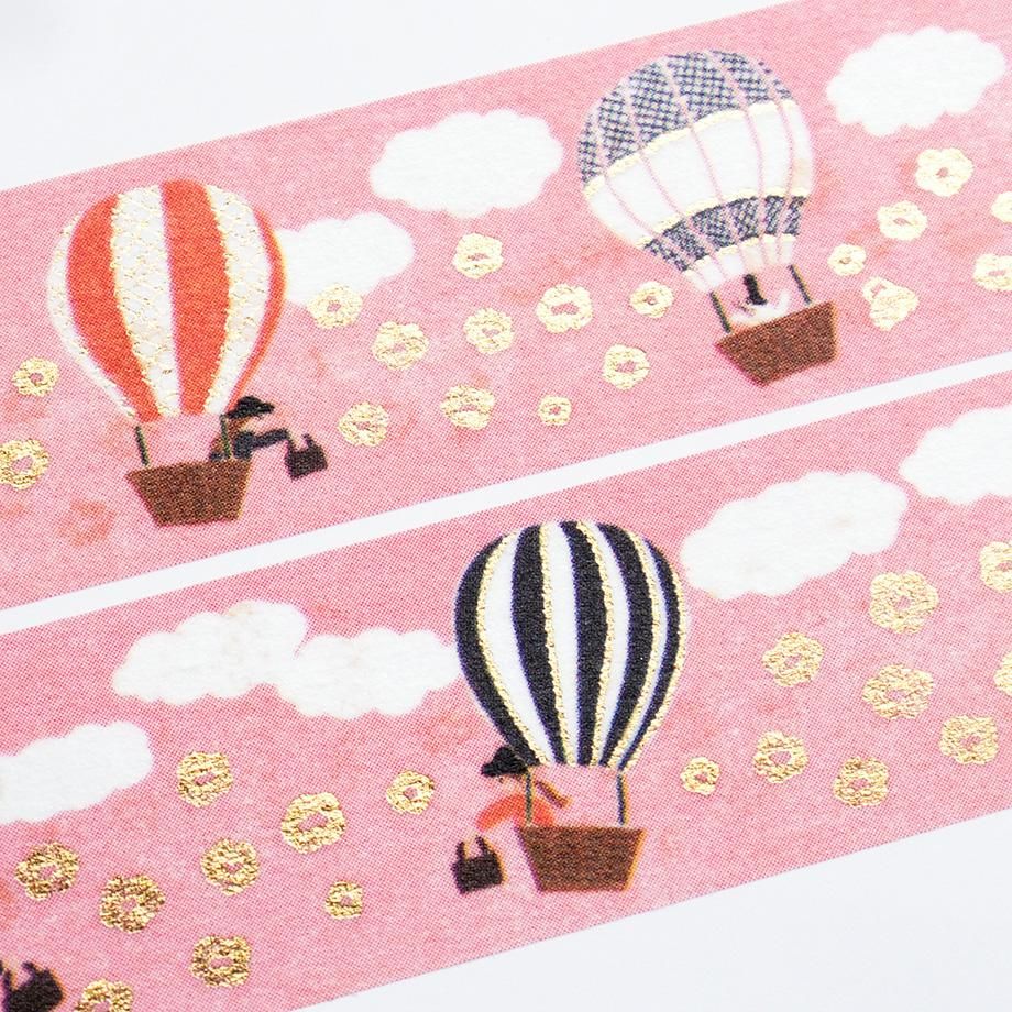 Cozyca Foil-Stamped Washi Tape – Hot Air Balloon Journey — gallery
