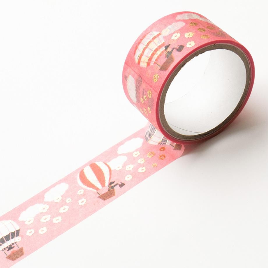 Cozyca Foil-Stamped Washi Tape – Hot Air Balloon Journey — gallery
