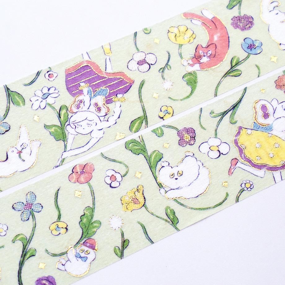Cozyca Foil-Stamped Washi Tape – Riding the Spring Breeze — gallery