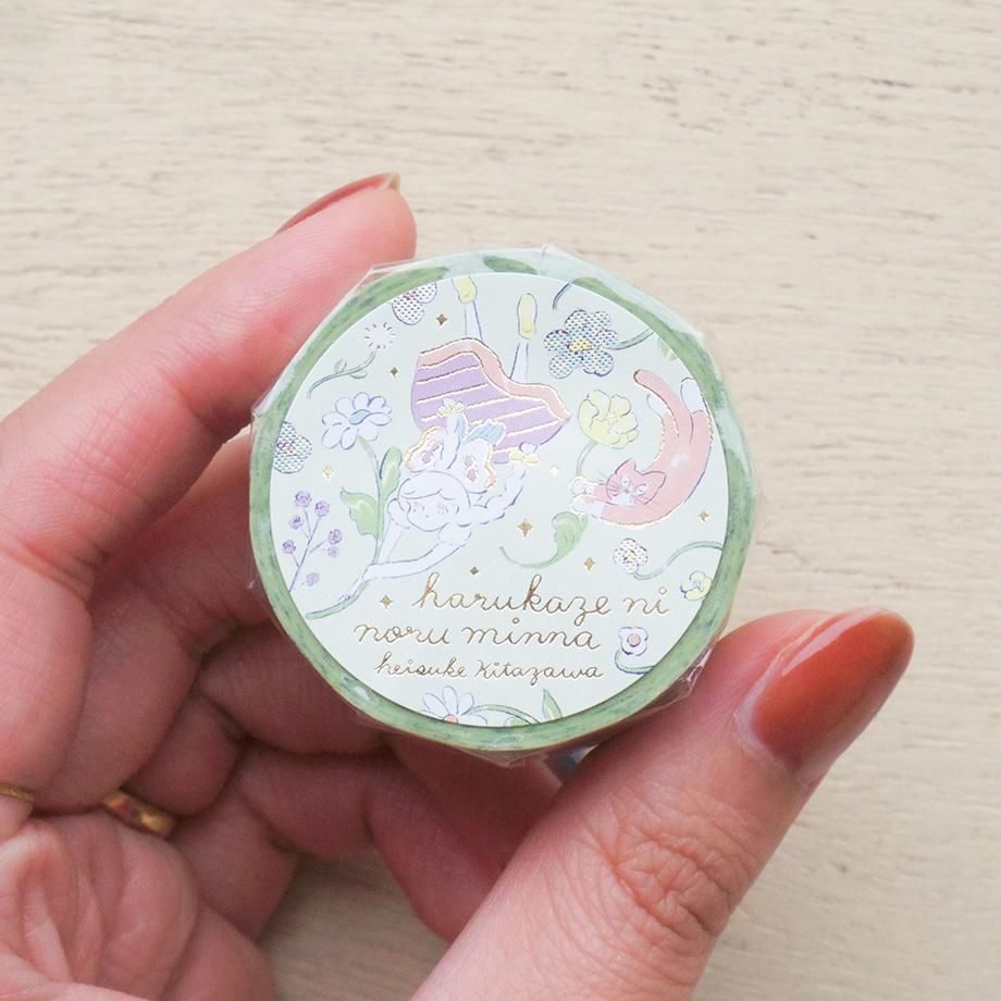 Cozyca Foil-Stamped Washi Tape – Riding the Spring Breeze — gallery