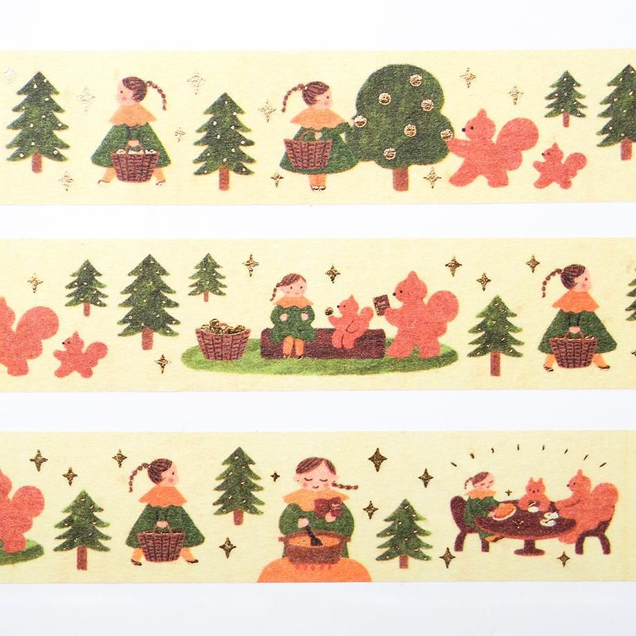 Cozyca Foil-Stamped Washi Tape – To the Forest — gallery
