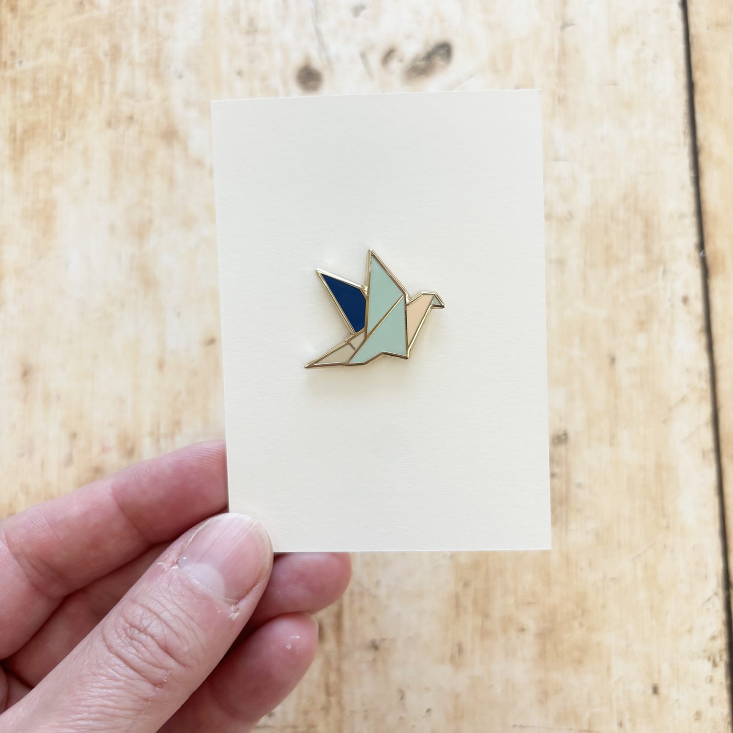 Baum-kuchen Crane Enamel Pin