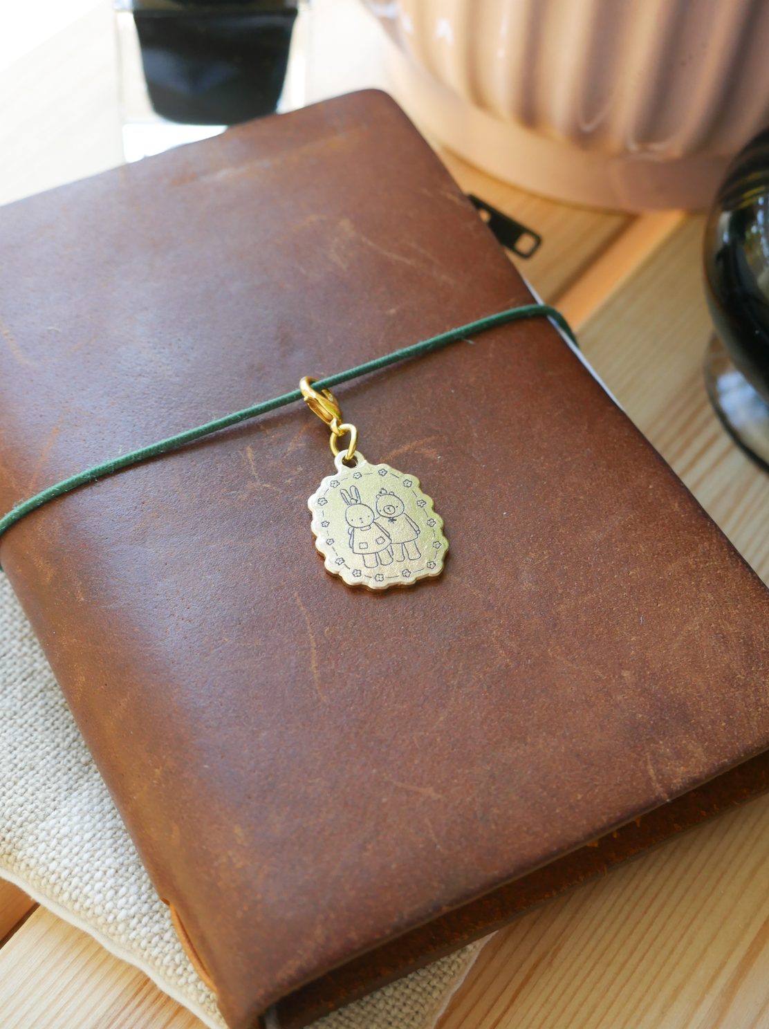 Dana Ate Oatmeal Brass Charm – Always by Your Side — gallery
