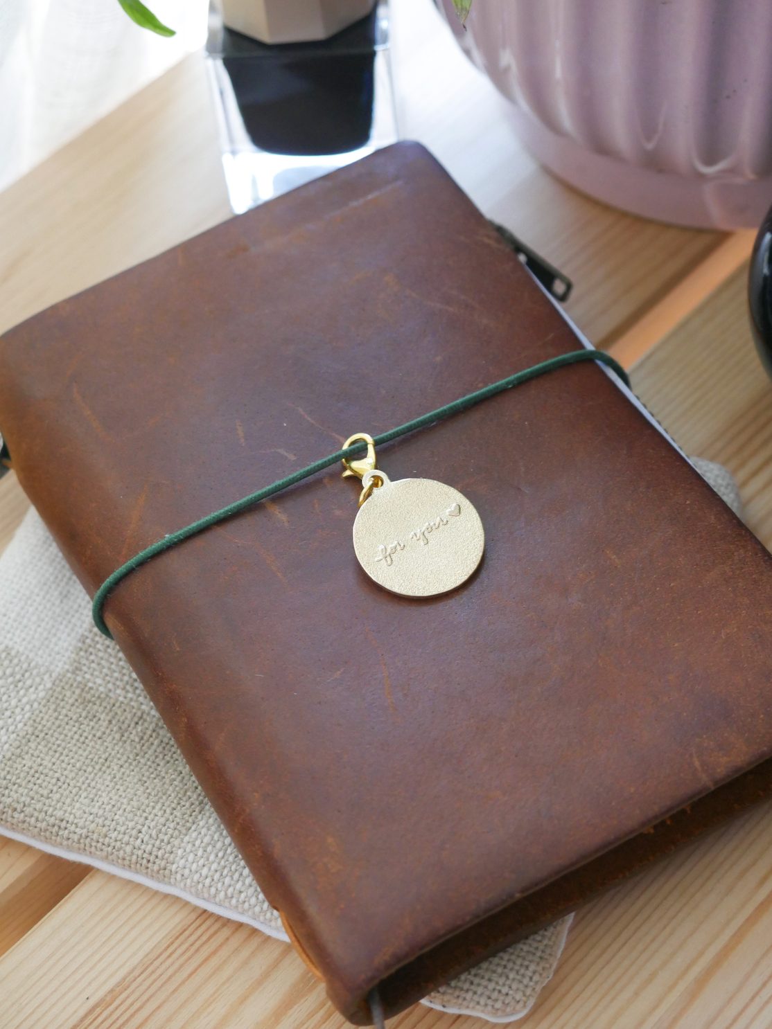Dana Ate Oatmeal Brass Charm – For You — gallery