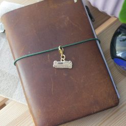 Dana Ate Oatmeal Brass Charm – Handwritten with Love — gallery