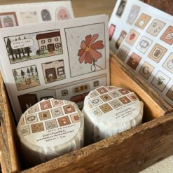 Dana Ate Oatmeal Kiss-Cut Washi Tape – Patchwork — gallery