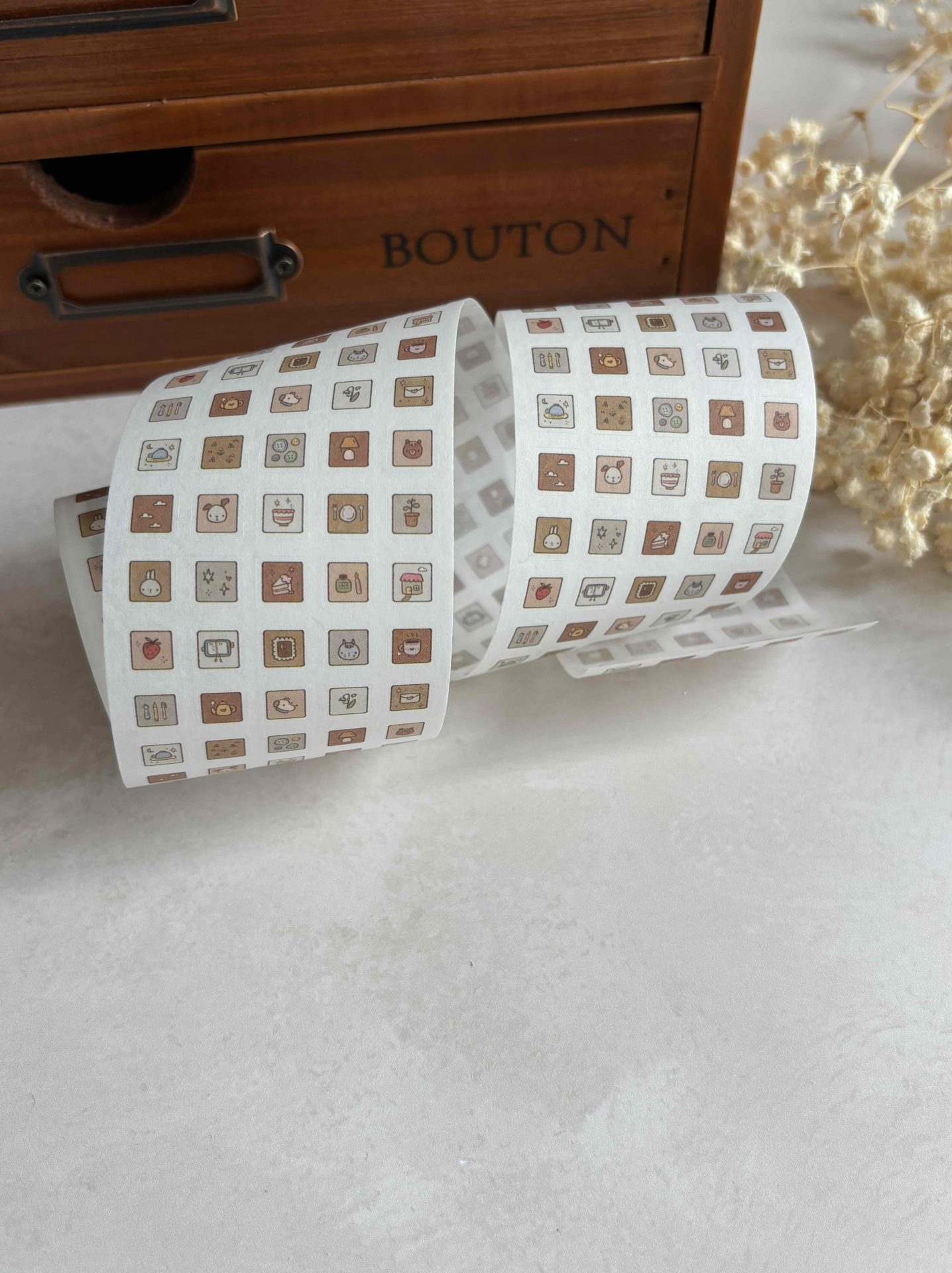 Dana Ate Oatmeal Kiss-Cut Washi Tape – Patchwork — gallery