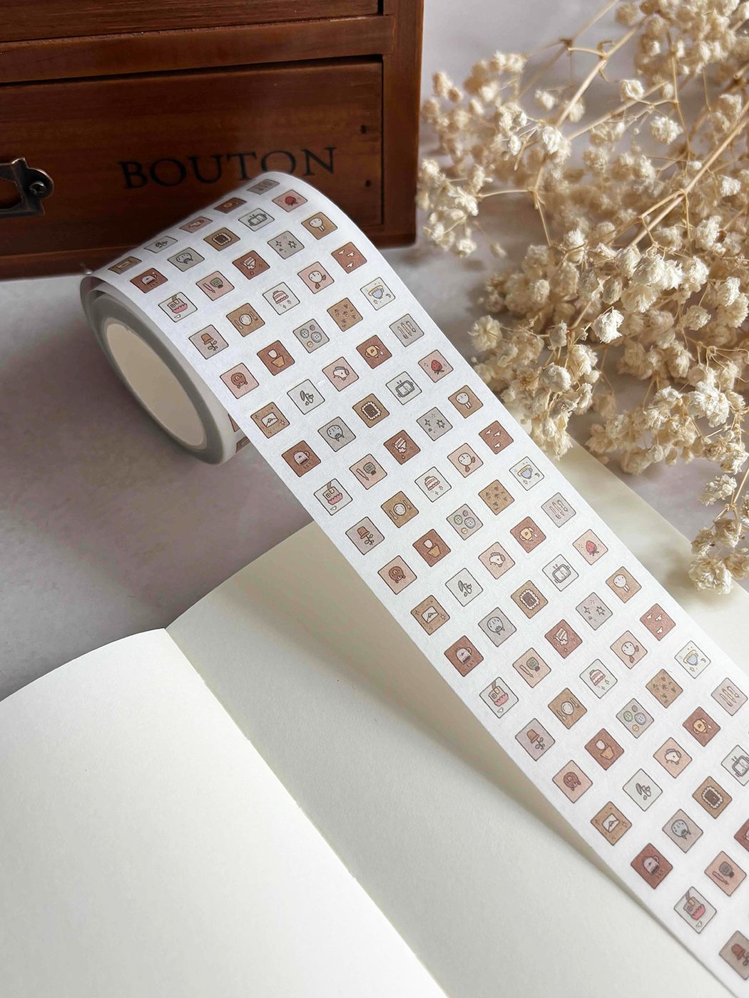 Dana Ate Oatmeal Kiss-Cut Washi Tape – Patchwork — gallery