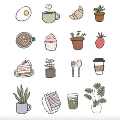 Dana Ate Oatmeal Sticker Sheet – Cafe — gallery