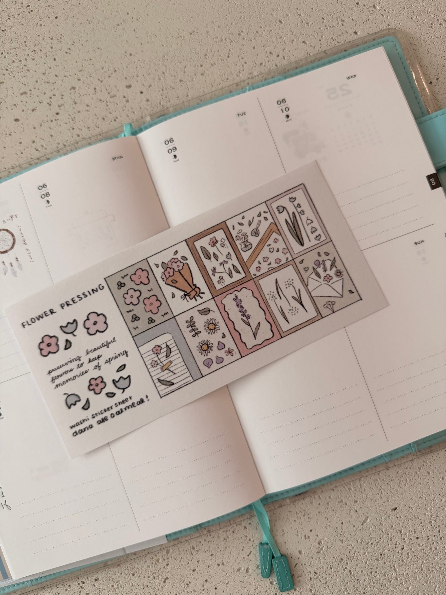 Dana Ate Oatmeal Sticker Sheet – Flower Pressing