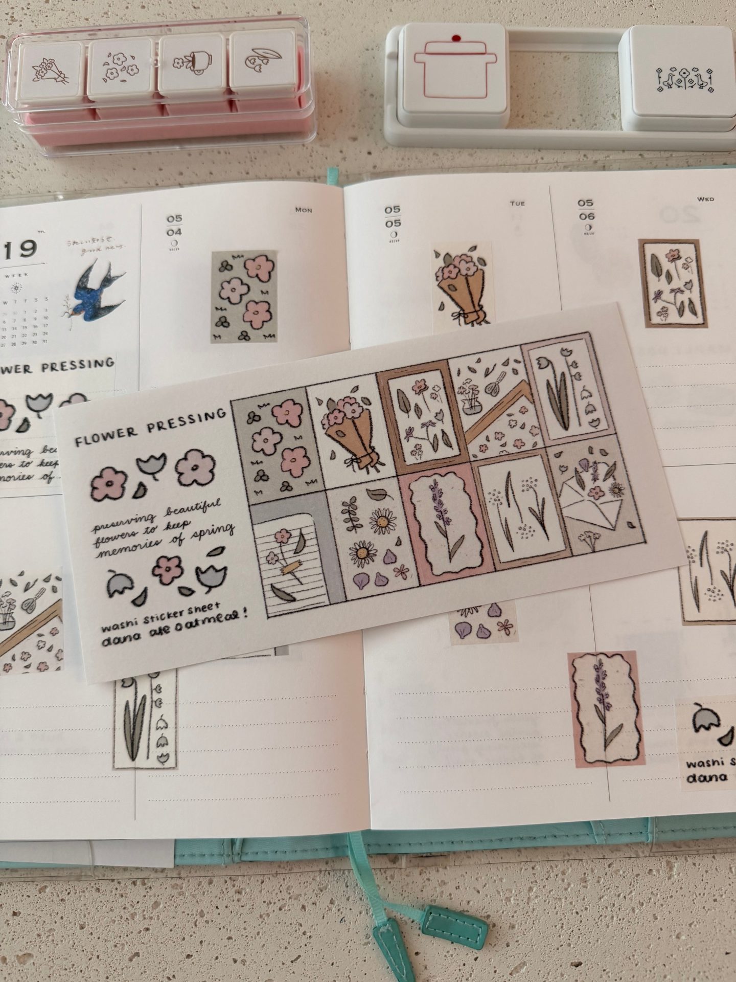 Dana Ate Oatmeal Sticker Sheet – Flower Pressing — gallery