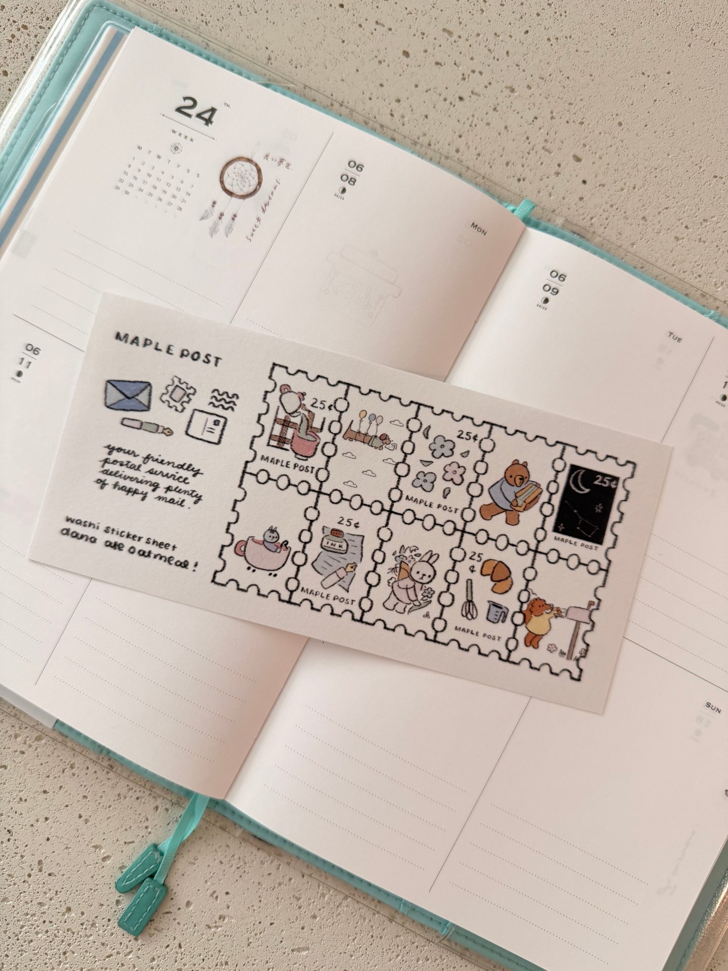 Dana Ate Oatmeal Sticker Sheet – Maple Post
