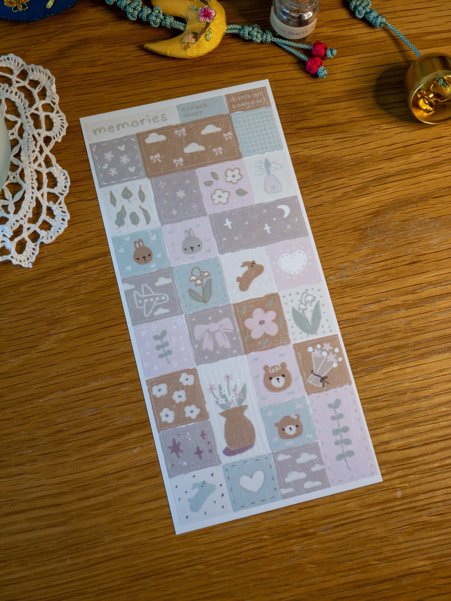 Dana Ate Oatmeal Sticker Sheet – Memories