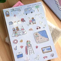 Dana Ate Oatmeal Sticker Sheet – Roadtrip to the Beach