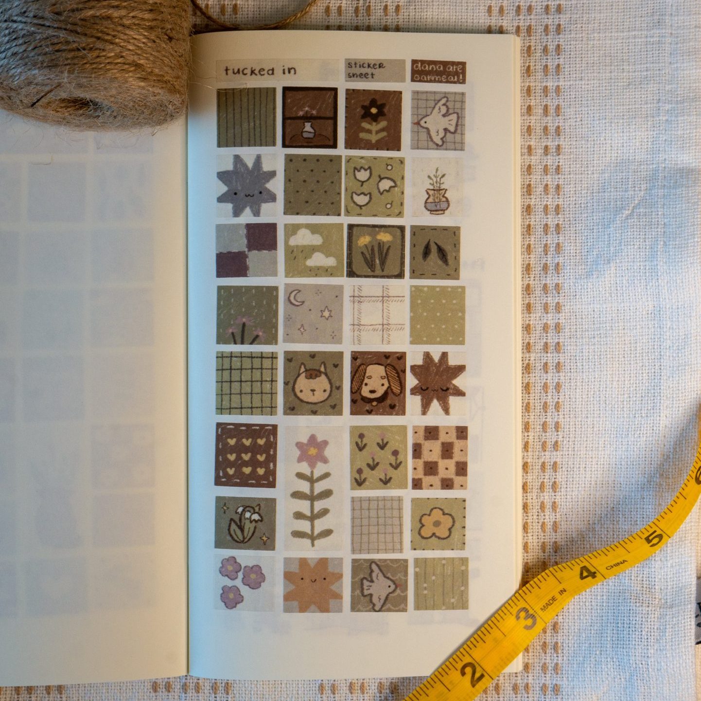 Dana Ate Oatmeal Sticker Sheet – Tucked In
