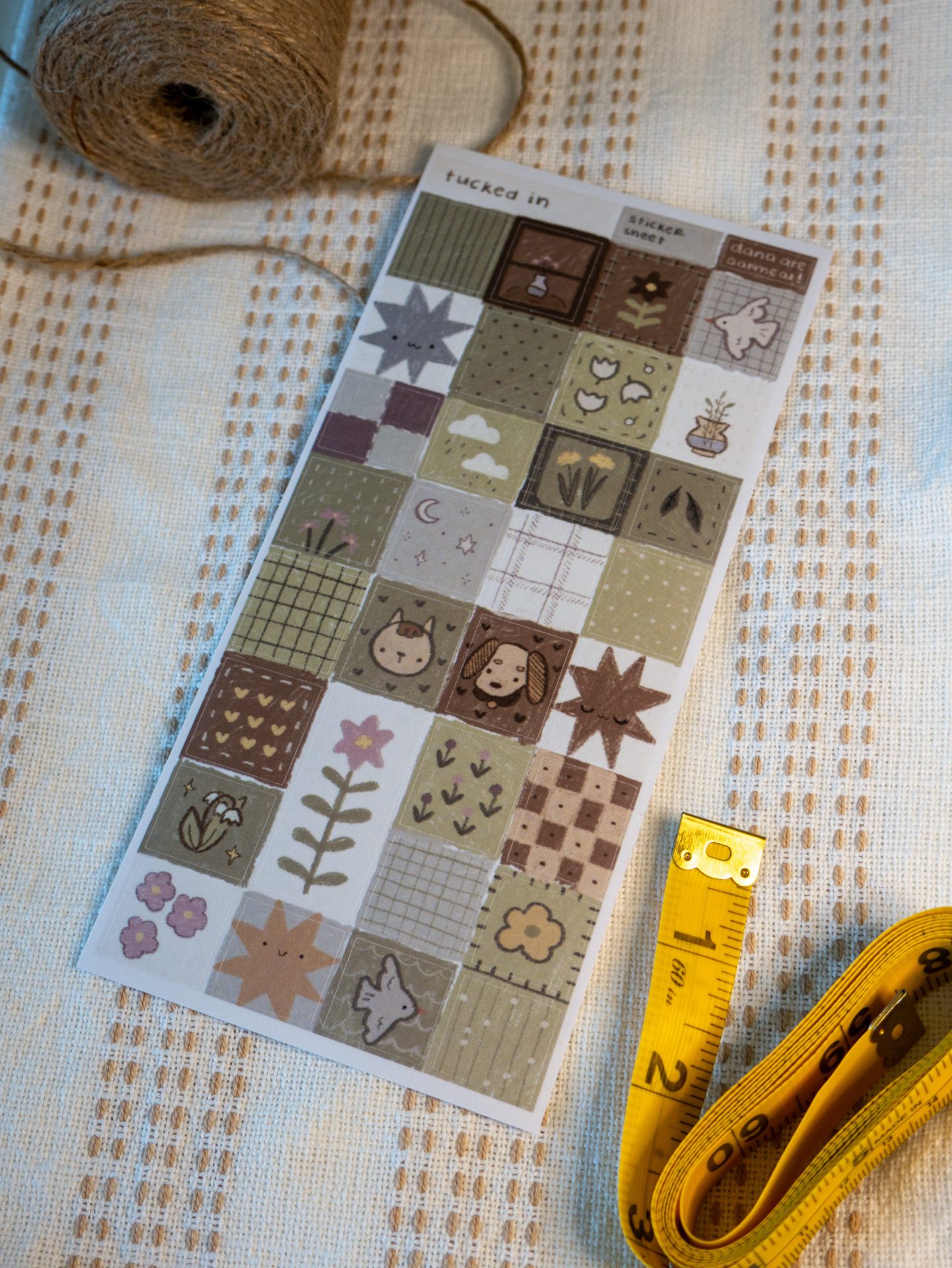 Dana Ate Oatmeal Sticker Sheet – Tucked In — gallery