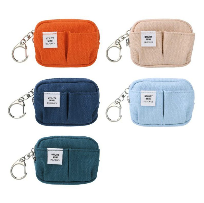 Delfonics Mini Utility Pouch Keychain - Light Blue - Image 4