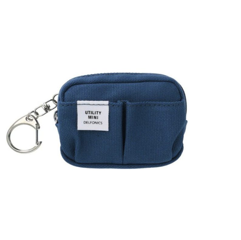 Delfonics Mini Utility Pouch Keychain - Navy