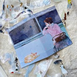 DingDing A5 Notebook – Cat and Girl — gallery