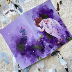 DingDing A5 Notebook – Purple Blooms — gallery