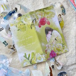 DingDing A5 Slim Notebook – Green Blooms — gallery