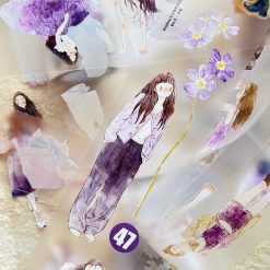 DingDing Kiss-cut PET Tape 47 - A Touch of Purple