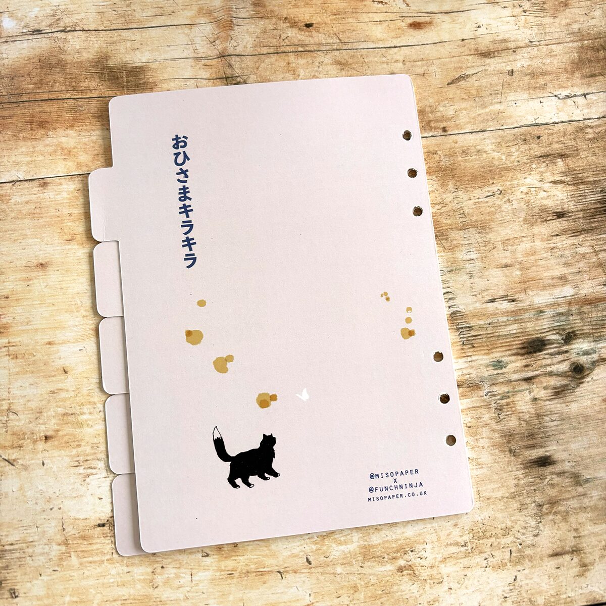 Miso Paper A5 Ring Binder Dividers Set