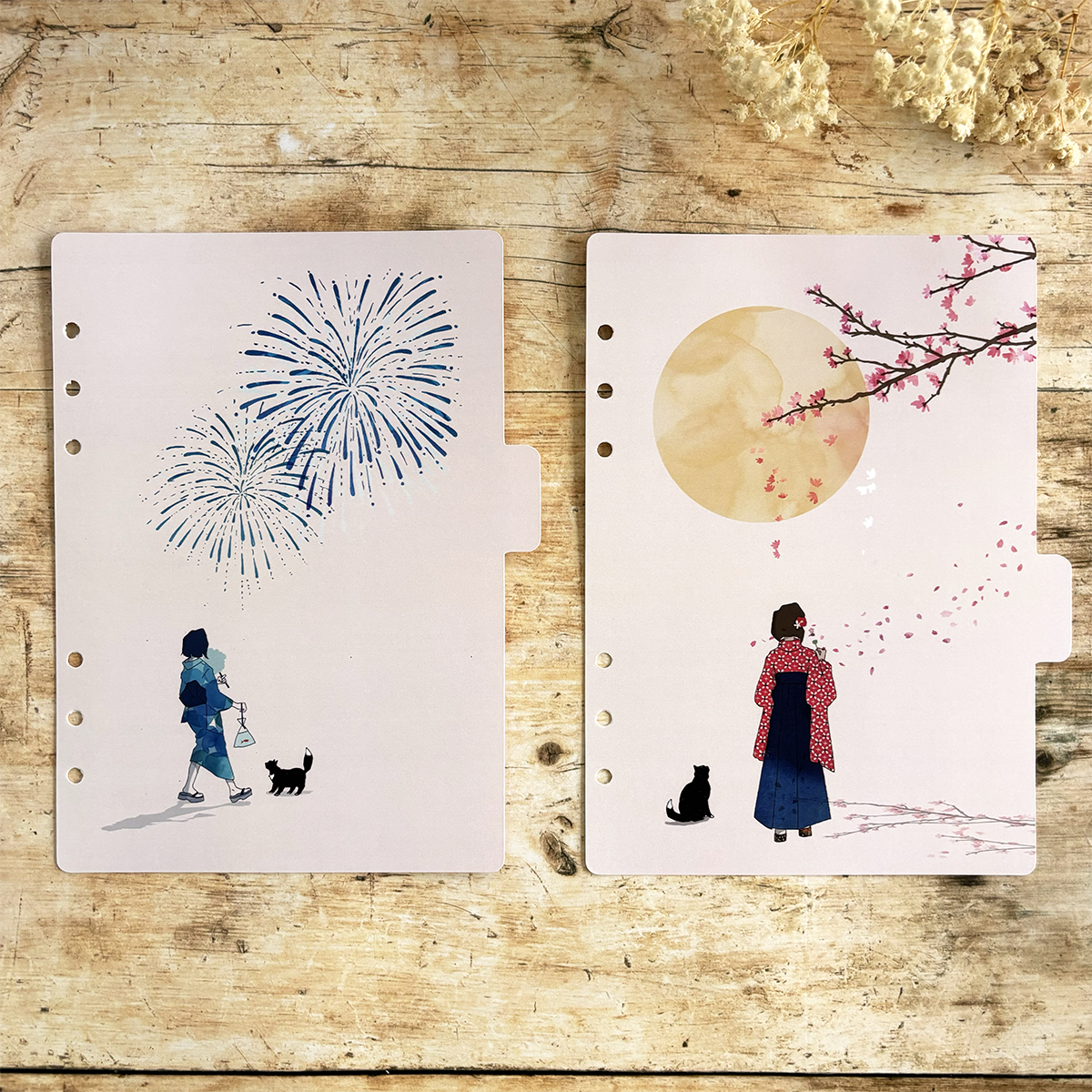 Miso Paper A5 Ring Binder Dividers Set