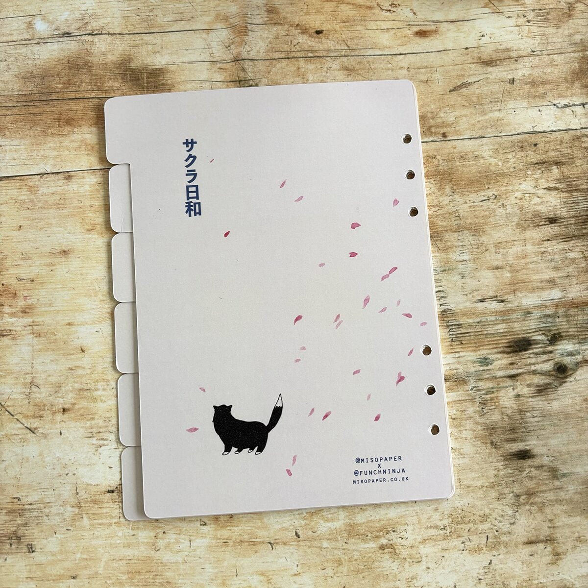 Miso Paper A5 Ring Binder Dividers Set